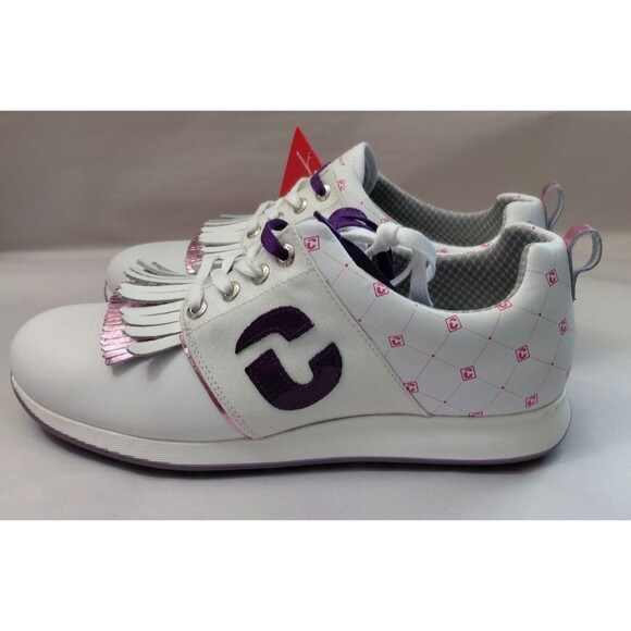 DUCA DEL COSMA Golf Shoes Women Size 9 Pink/Purple/Glitter - Picture 3 of 12